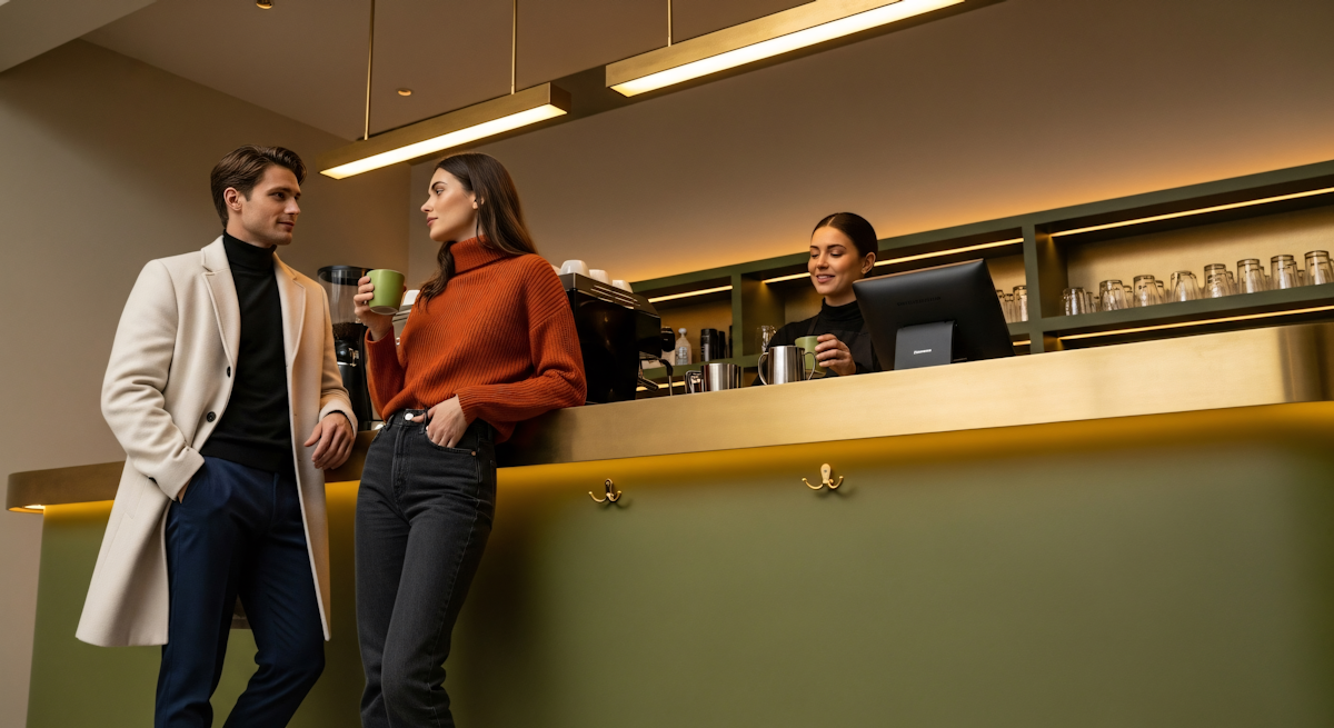 Modern Café Scene